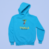 a blue sweatshirt with a picture of Thala for A Reason (MS Dhoni Hoodie) on it